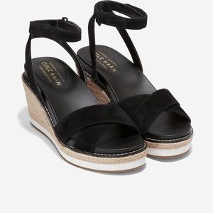 Cole Haan Women's Cloud Crisscross Espadrille Wedge Sandals